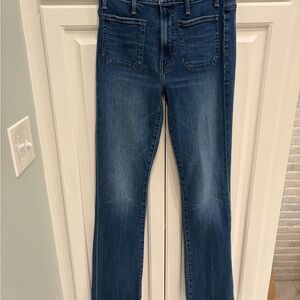 MOTHER Patch Pocket Insider Sneak Women's Straight Leg Jeans